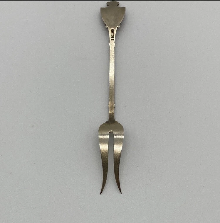 ANTIGUO Marius Hammer 930 Escudos de Plata NORUEGA Cresta Corona León HORQUILLA Foto 3 de 4