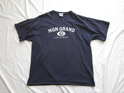 Men Distressed Official MGM Grand Las Vegas Short Sleeve T-Shirt Sz XL (MT356)