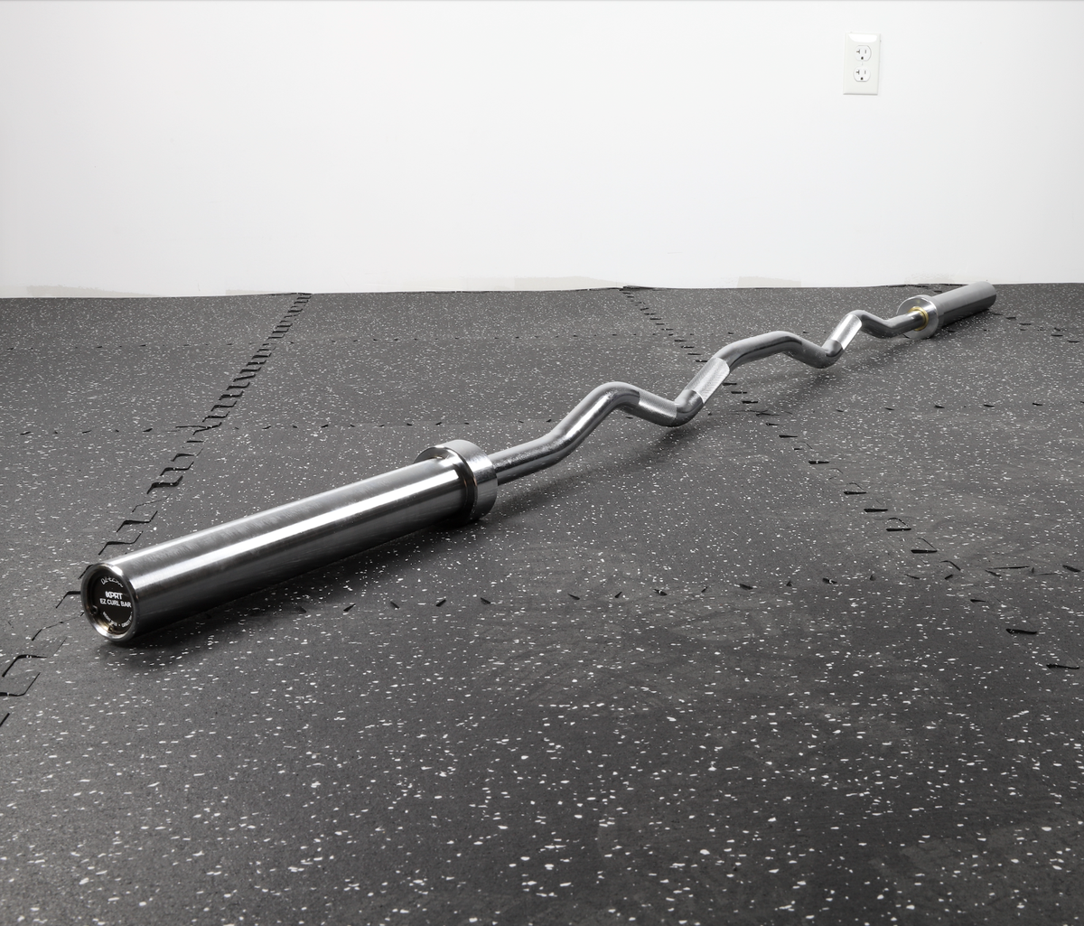 XPRT Fitness 74'' Olympic EZ Curl Barbell Extra Long Shaft Length