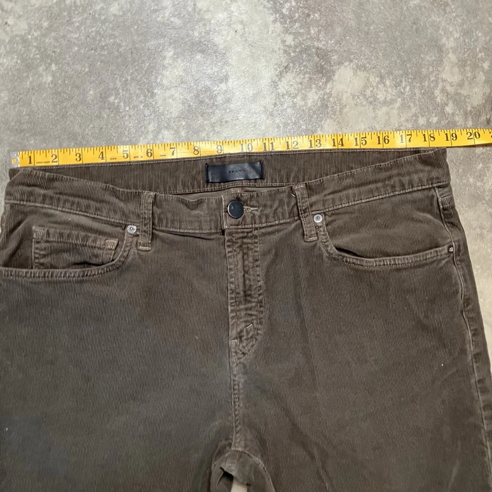 J Brand брюки мужские 36 коричневый вельвет Kane хлопковая смесь прямые штанины Chino - Изображение 2 из 4