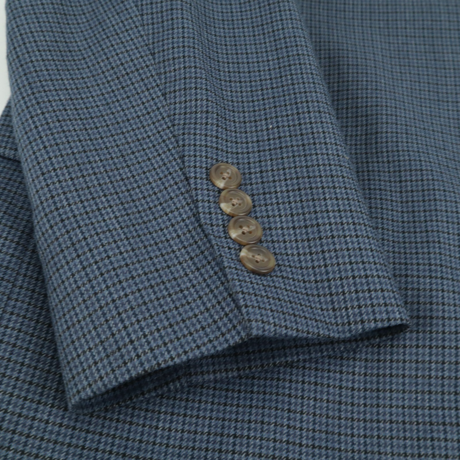 Chaps Medium Blue Mini Houndstooth Check Blazer S… - image 13