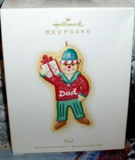 Dad-Cookie`2007`Dad Has Lots To Do For Christmas,Hallmark Ornament- Free To US