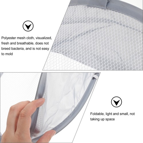Wall-mounted Dirty Laundry Basket Folding Clothing Storage Hanging Clothes - Picture 11 of 11