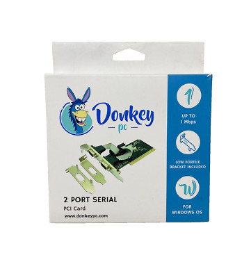 DONKEY PCI 2.1 KARTE 2 SERIELLE ANSCHLÜSSE / UNTERSTÜTZT 32-BIT