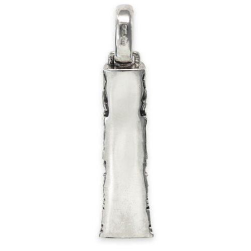 11g Heavy TOTEM POLE Pendant (Necklace) ~ Solid Sterling Silver Handmade UK - Picture 2 of 4