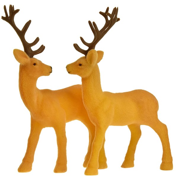 Elegante Hirsch-Dekofigur Mit Weichem Geweih FüR Stilvolle Arrangements, 2-image