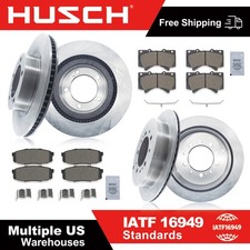 For Lexus LX570 Toyota Sequoia Front&Rear Ceramic Brake Pads Disc Rotors Kit