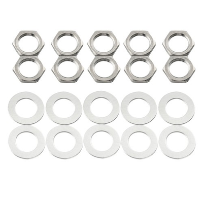 #ad #ad Musiclily 10Pcs M8 Pot Hex Nut amp; Flat Washer Set For Metric Guitar Potentiometer $10.03