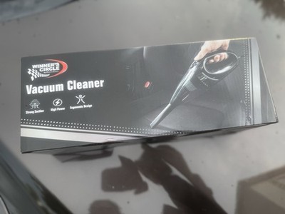 Winner's Circle 12V Corded Bagless Handheld Vacuum Black w/ Brush Nozzle Tube