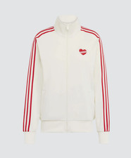Adidas Firebird Loose Track Top Women Jacket Cream White Red Asian Size KQ8075