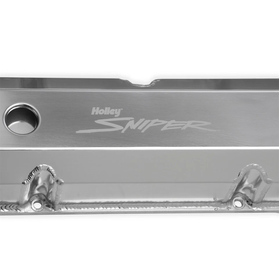 Holley 890001 Juego de 2 cubiertas de válvula para camioneta F150 F250 F350 Country par personalizado Foto 3 de 4