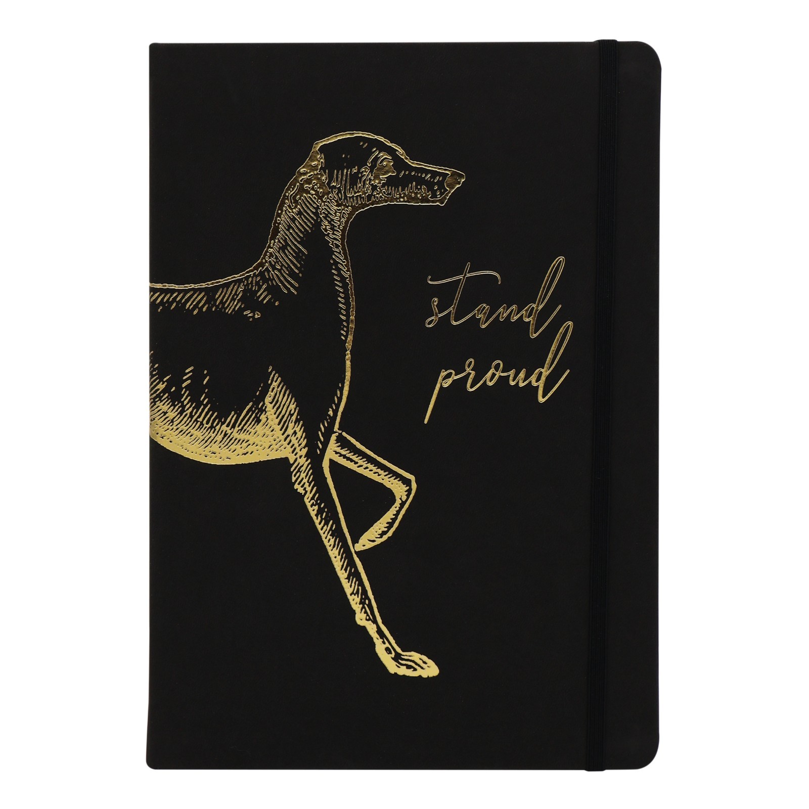 Robert Frederick B5 Lined Notebook Journal – Stand Proud Dog Design, 192 Pages