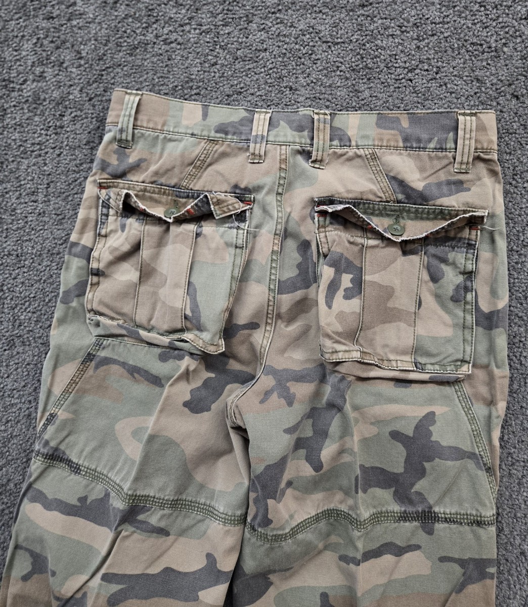 パンツ archive 00s grunge camo bondage cargo 迷彩 カモ柄archive camo baggy wide pants y2k Hip Hop y2k