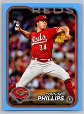 2024 Topps Baseball Japan Edition Connor Phillips Blue /150 RC Cincinnati Reds