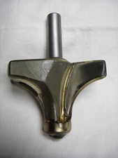 NOS 1-1/4" Radius Round Over Edge Forming Router Bit 1/2" Shank w/Orig. Coating