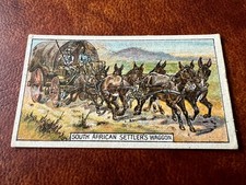 B.A.T. Cigarette Card - Transport Of The World  - South African Settlers Wagon
