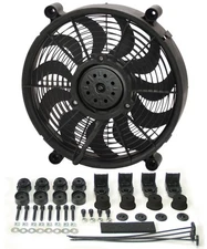 Derale 14" High Output Single RAD Pusher/Puller Fan with Premium Mount Kit 1621