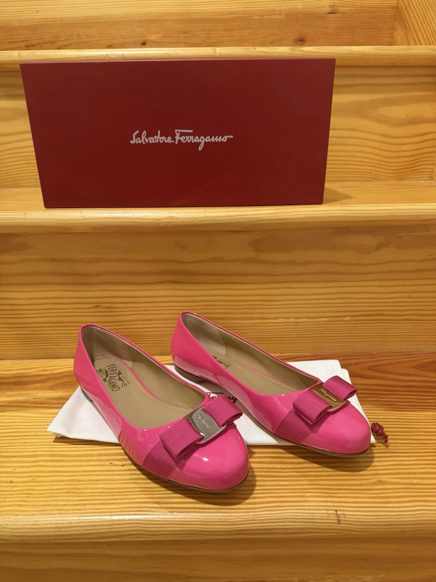 Salvatore Ferragamo Bow Pink Flats for Women for sale | eBay
