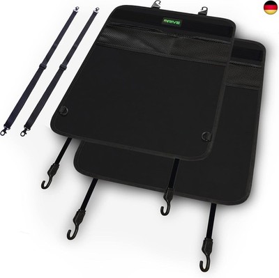 Drive Auto Products Autositzschutz für Baby mit Hundedecke 2er Pack Schwarz