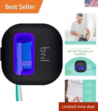 UV-C Toothbrush Sanitizer and Holder, Portable Cleaner, Travel Cover, Magneti...
