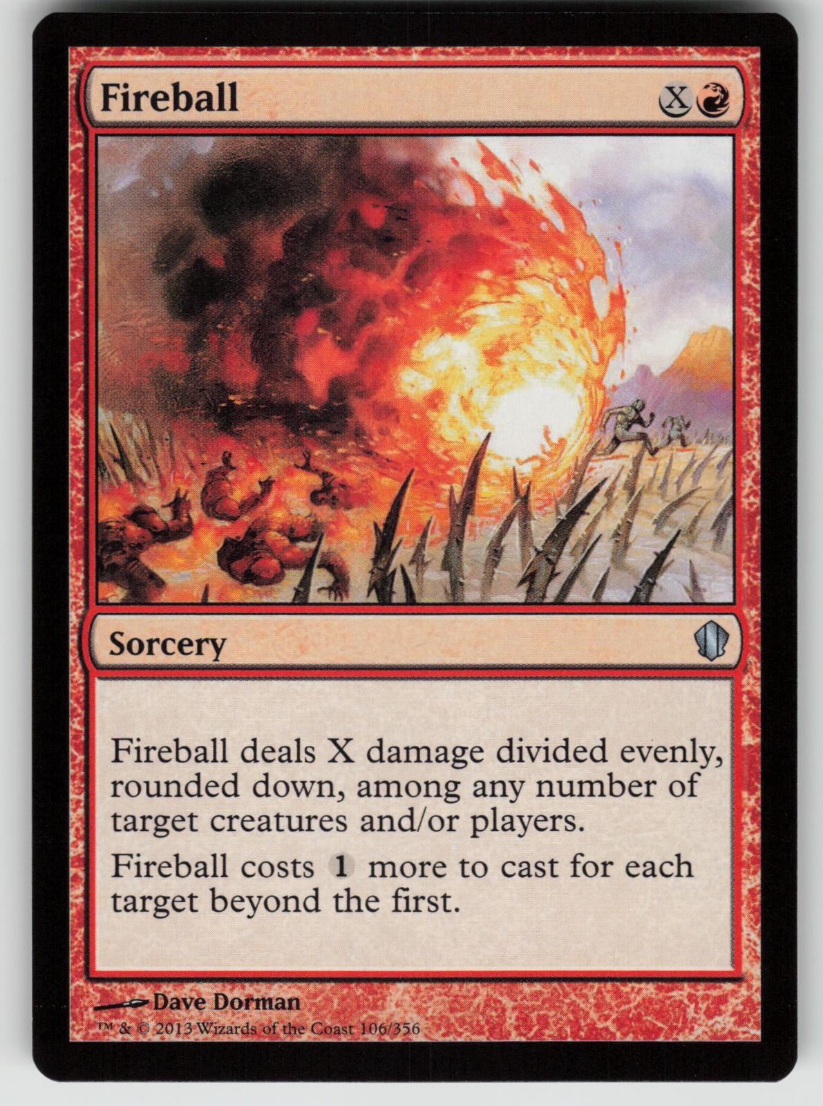 Fireball 106 Uncommon Commander 2013 Magic: The Gathering Near Mint