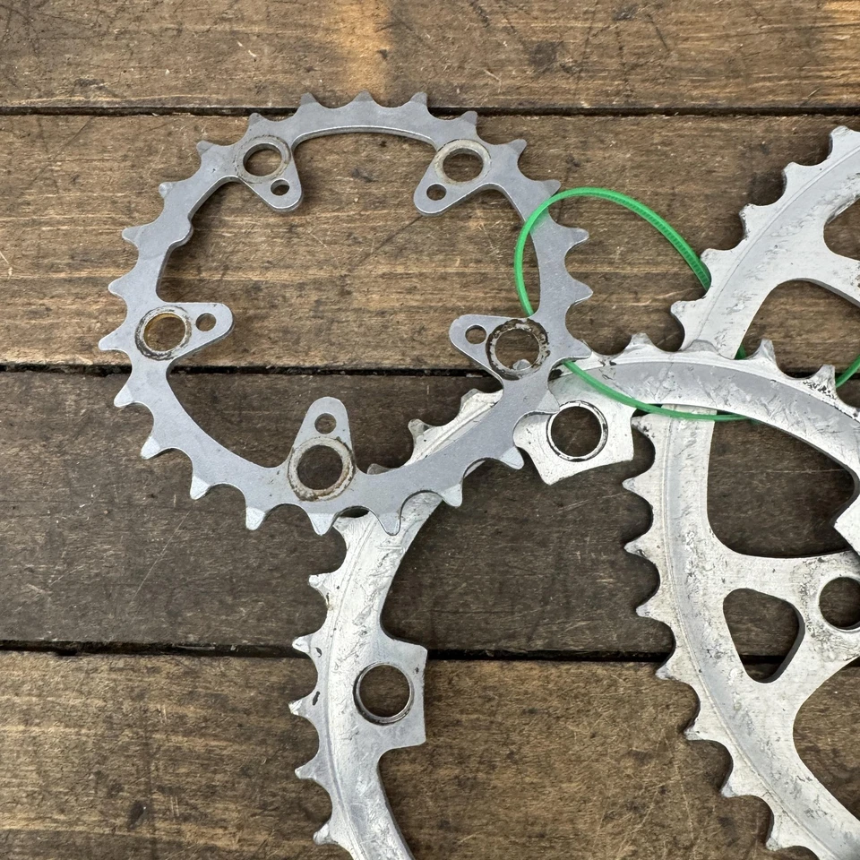 Juego de platos Shimano SG 46/36/24T 110/74 BCD 90s MTB Touring Deore manivela Foto 4 de 4