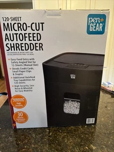 Nouveau. 120 Feuille Micro coupe Autofeeder Shredder stylo et l'équipement