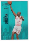 MICHAEL JORDAN 2022 SKYBOX METAL UNIVERSE CHAMPIONS AQUA SP HOLO FOIL INSERT #01