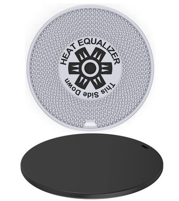 Heat Equalizer-8 inch Black Ceramic Finish Heat Diffuser   Aluminum... Fas