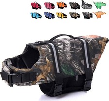 HAOCOO Dog Life Jacket Vest Saver Safety Swimsuit Preserver with Reflective XL