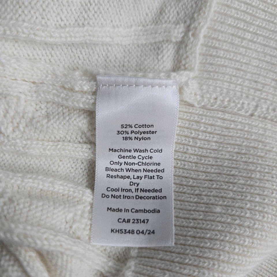 Suéter tejido con cable talla grande Talbots para mujer talla 2X Foto 4 de 4