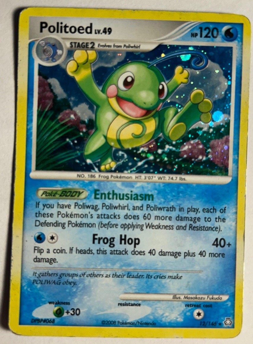 Politoed 12/146 Legends Awakened Holo Heavy Play