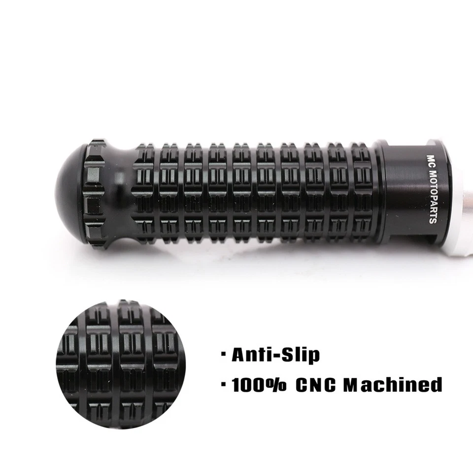 For Ducati SuperSport 900 All Year CNC SHADOW Rider Front Foot Pegs Black — 第 2/4 张图片