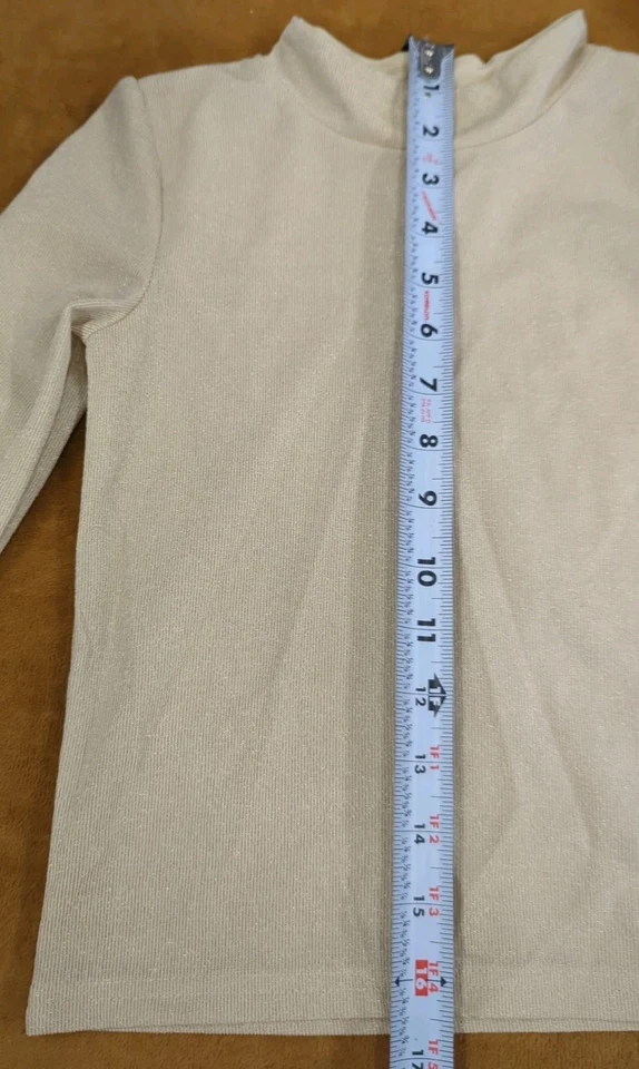 Blueberi Boulevard Little Girls Mock 颈部上衣和绿色天鹅绒连衣裙,尺寸 6X — 第 4/4 张图片