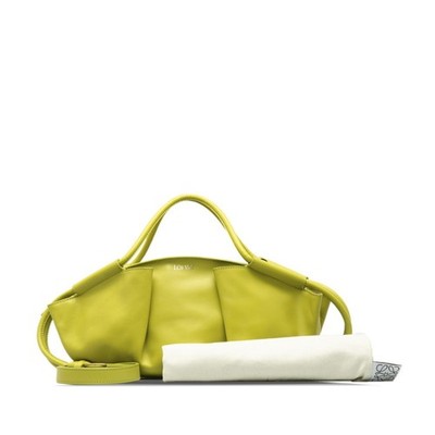 LOEWE Paseo Bag, 2-Way Handbag/Shoulder Green Leather, Women's GZl1buk0