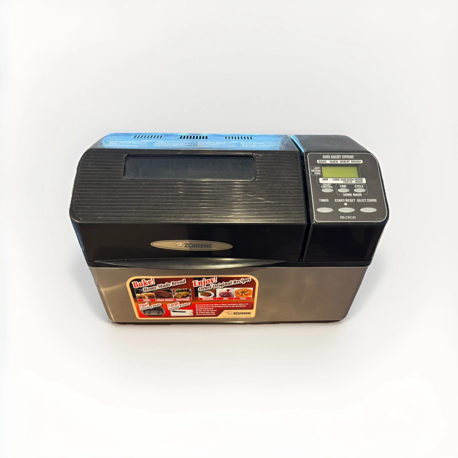 Zojirushi Home Bakery Supreme Breadmaker Bread Machine BB-CEC20 w/Manual Tested