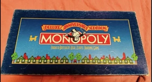 Vintage 1995! Parker Brothers Monopoly Board Game Deluxe Edition
