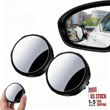 Blind Spot Mirrors 2 Pack, HD Glass Convex Blindspot Mirror with Vacuum