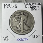 KEY DATE 1921 S WALKING LIBERTY HALF DOLLAR IN NICE VG++ CONDITION  XX1070