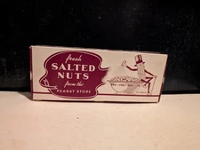 Planters Peanut Cardboard Salted Peanuts from the Peanut Store Box 1960's Lot#53