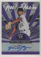 2019 Leaf Valiant New Dawn Purple Prismatic 15/15 Matt Thompson Matthew Auto uk2