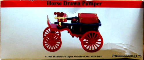 Reader's Digest~Horse Drawn Pumper 2001 PR00000669.03.75 NIB (1906 Model) Car - Picture 3 of 12