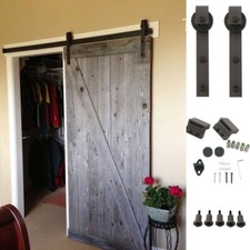 Yescom 06SDO013-200BP-06 6.6 ft Bypass Sliding Barn Hardware Single Track Kit