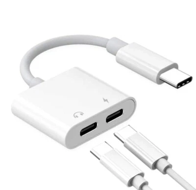 KK KENIK Type C To Dual Type-C Adapter Convertor Splitter Audio iphone,samsung,huawei,