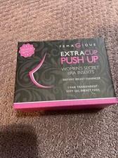 New In Box Femagique Extra Cup Push Up Gel Bra Inserts Size M