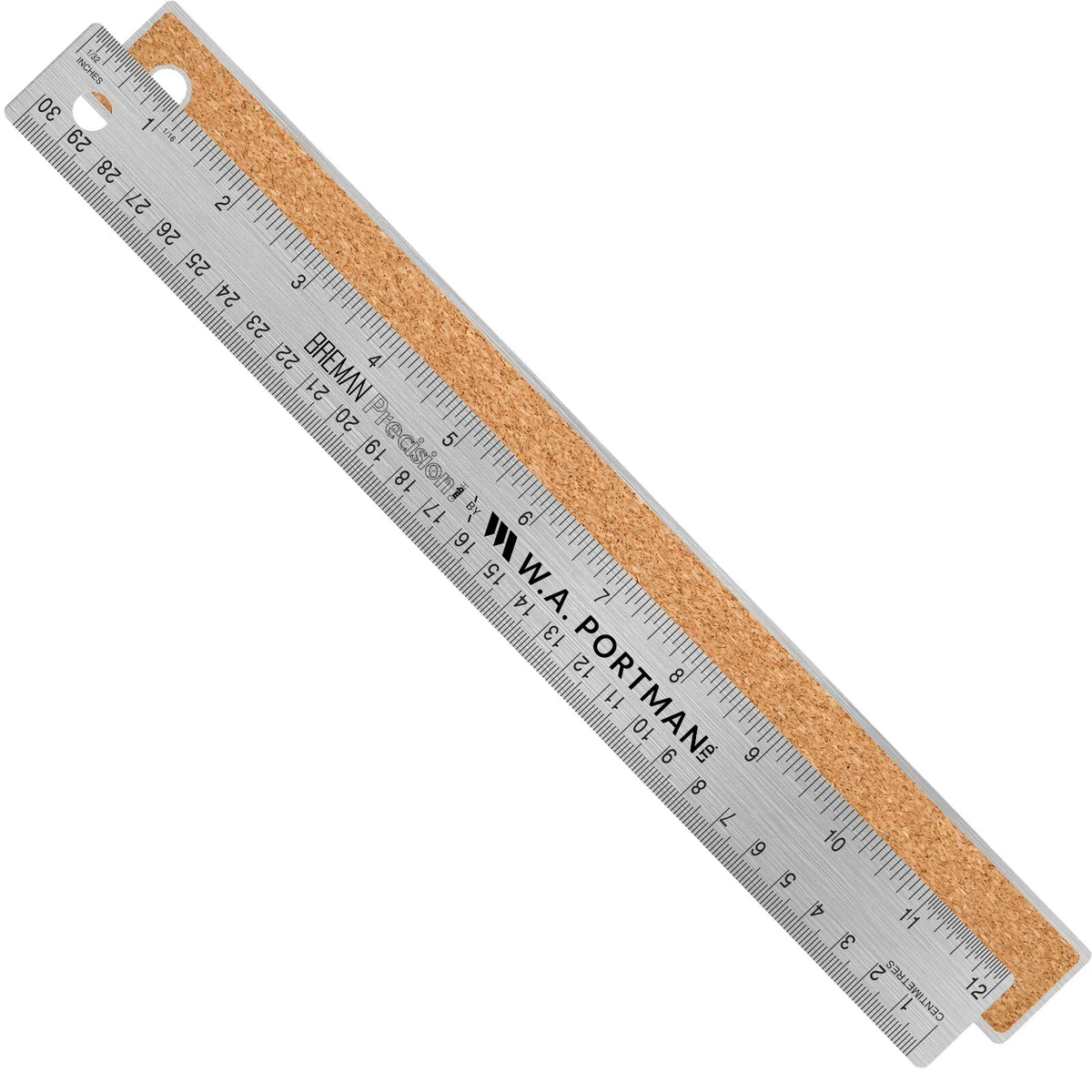 Breman Precision Stainless Steel Cork Back Ruler (12)