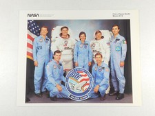 Vintage NASA Photo Print "Crew of Space Shuttle Mission 61-B" 8 x 10 Picture