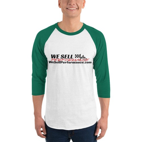 WeSellPerformance 3/4 Sleeve Raglan Shirt - Multiple Sizes & Colors - Foto 76 di 77