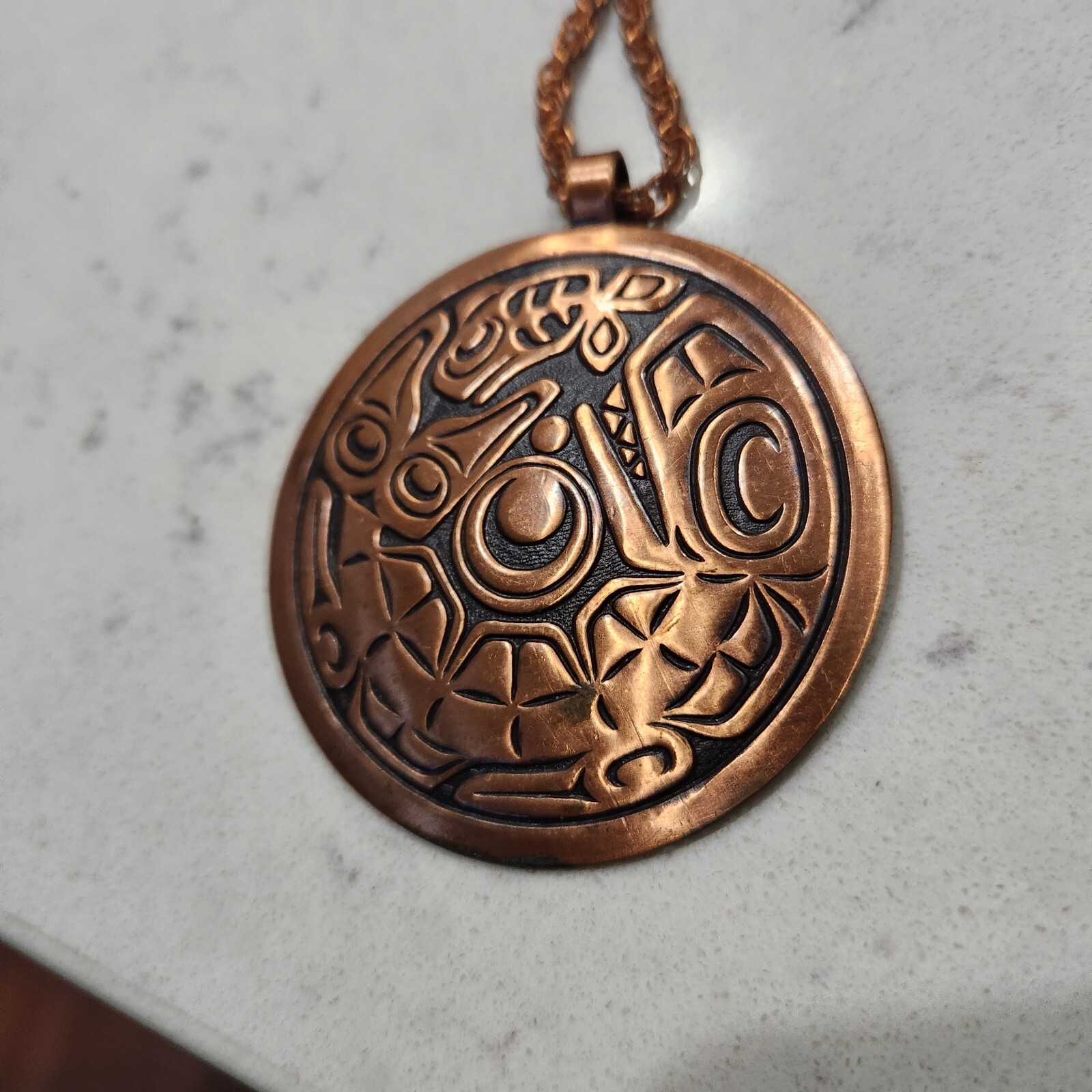 Vintage Solid Copper Necklace. Bell Trading Post … - image 3