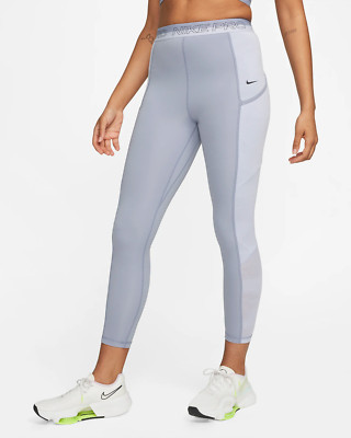 $70 NEW Women's Nike Pro High-Rise 7/8 Dri-FIT Training Tights DX0063-519 Small